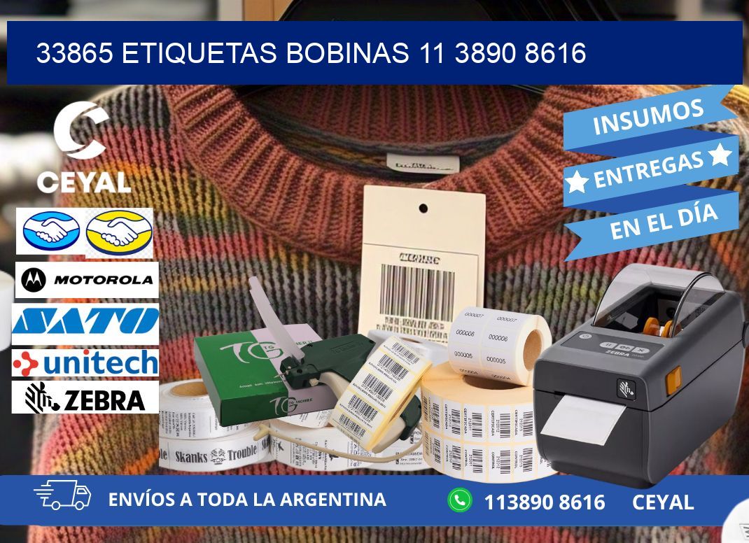 33865 ETIQUETAS BOBINAS 11 3890 8616