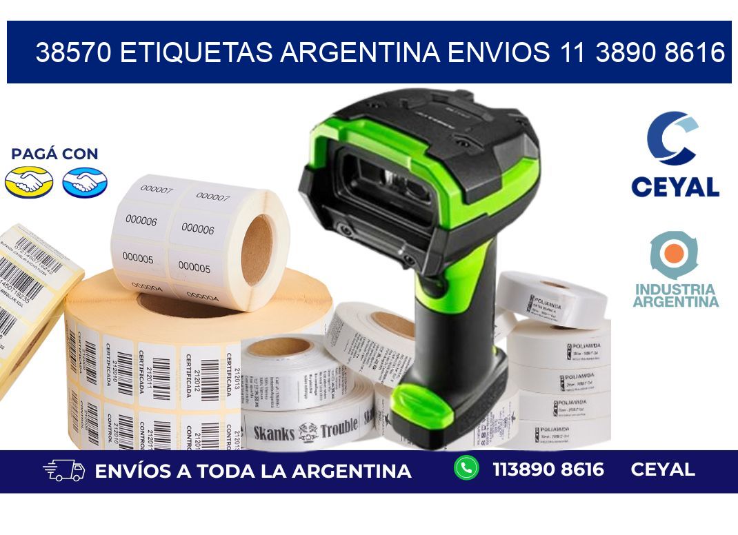 38570 ETIQUETAS ARGENTINA ENVIOS 11 3890 8616