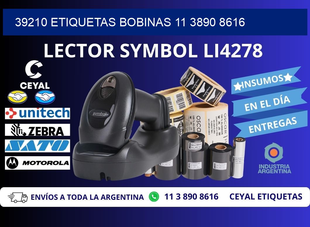 39210 ETIQUETAS BOBINAS 11 3890 8616