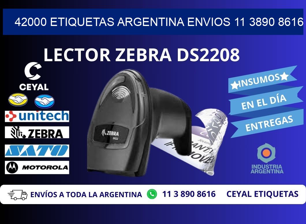 42000 ETIQUETAS ARGENTINA ENVIOS 11 3890 8616