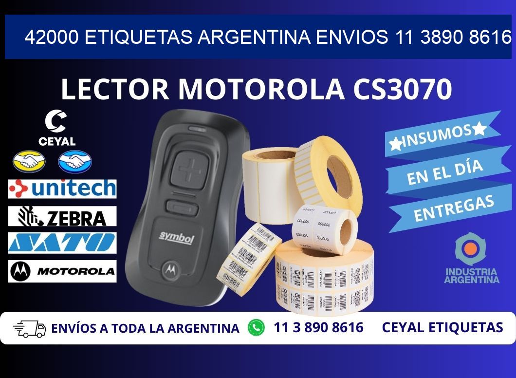 42000 ETIQUETAS ARGENTINA ENVIOS 11 3890 8616