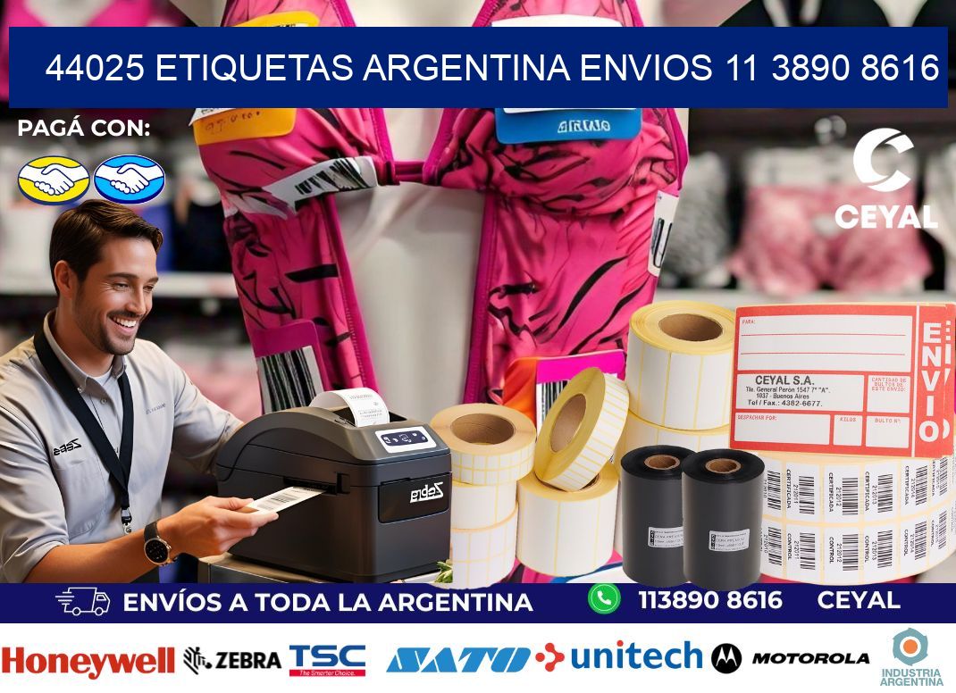 44025 ETIQUETAS ARGENTINA ENVIOS 11 3890 8616