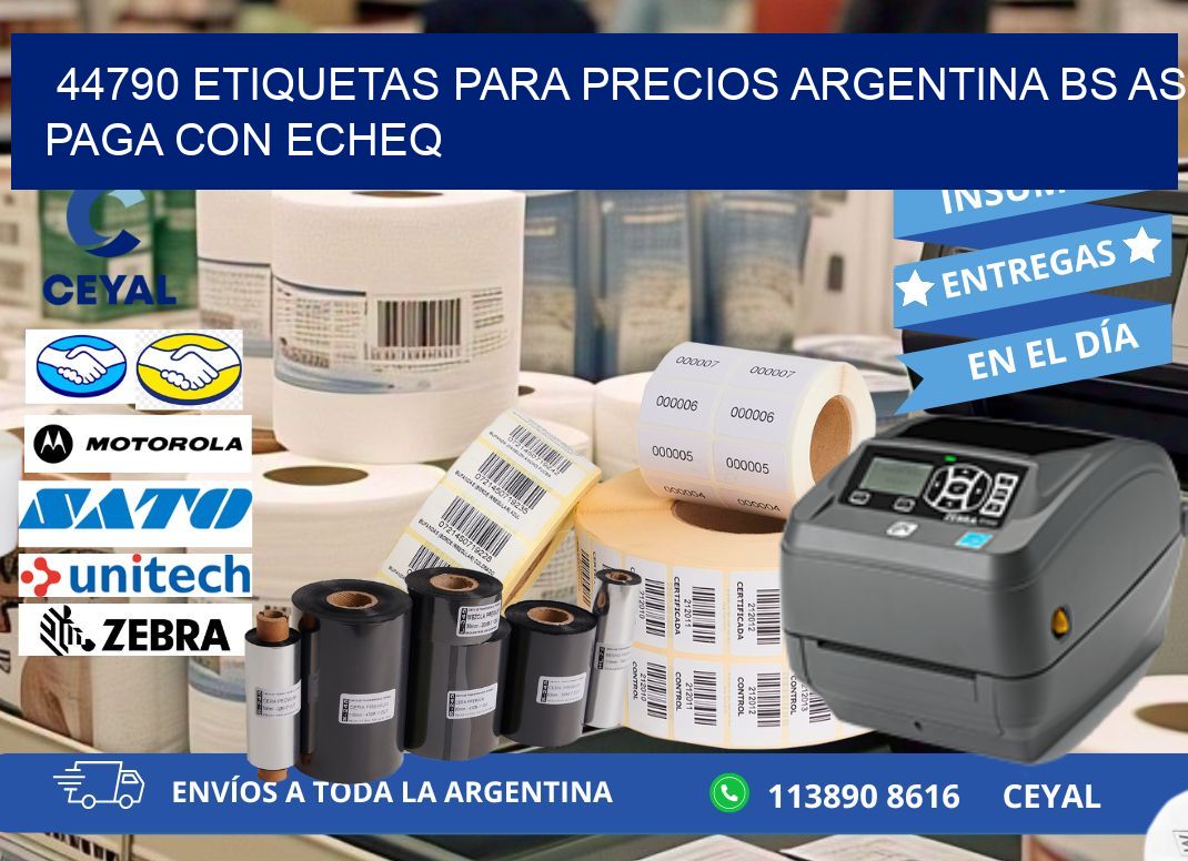 44790 ETIQUETAS PARA PRECIOS ARGENTINA BS AS PAGA CON ECHEQ
