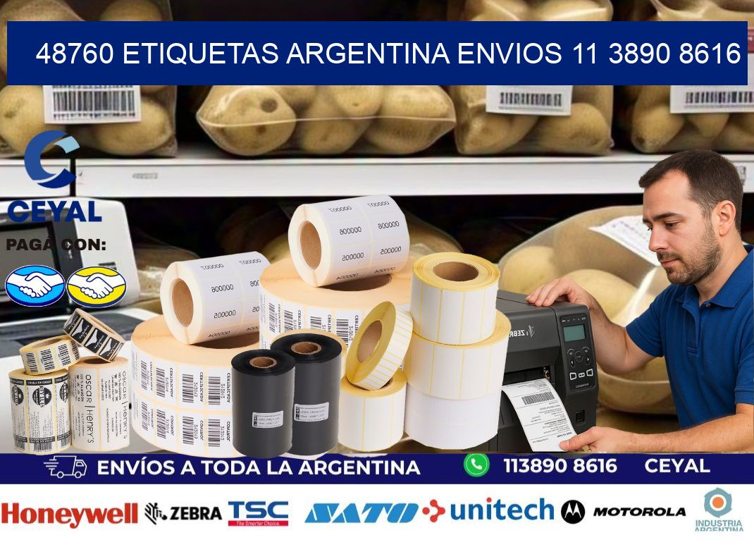 48760 ETIQUETAS ARGENTINA ENVIOS 11 3890 8616