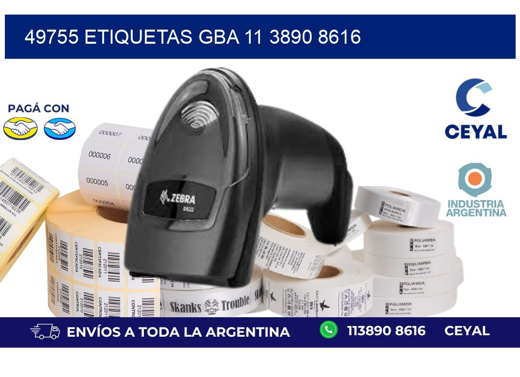 49755 ETIQUETAS GBA 11 3890 8616