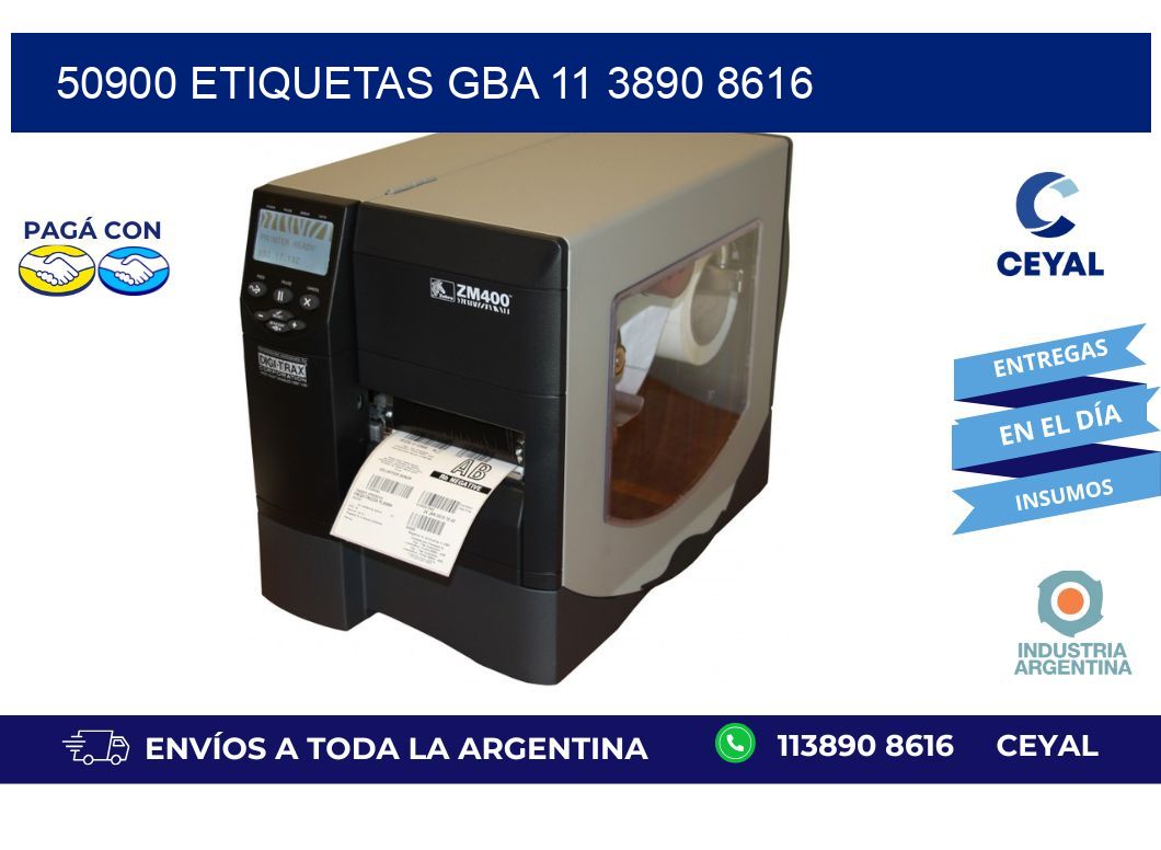 50900 ETIQUETAS GBA 11 3890 8616