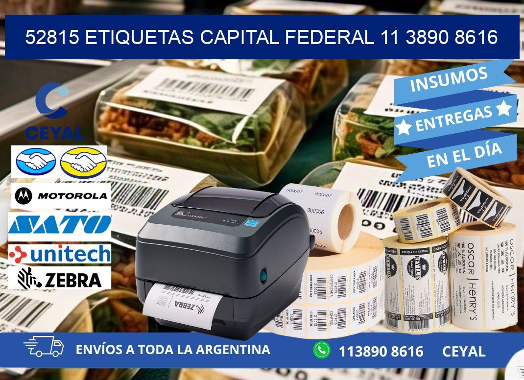 52815 ETIQUETAS CAPITAL FEDERAL 11 3890 8616