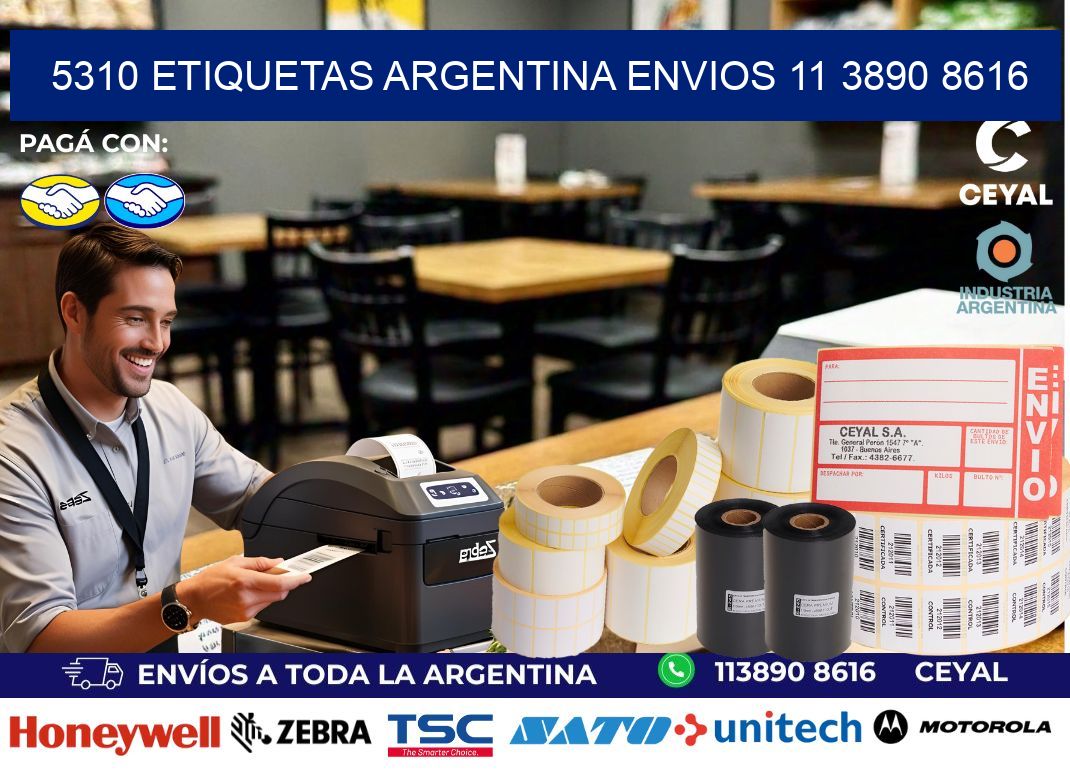 5310 ETIQUETAS ARGENTINA ENVIOS 11 3890 8616