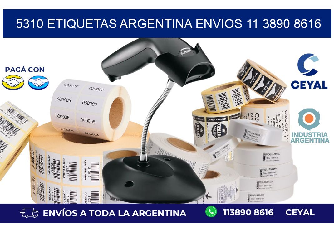 5310 ETIQUETAS ARGENTINA ENVIOS 11 3890 8616