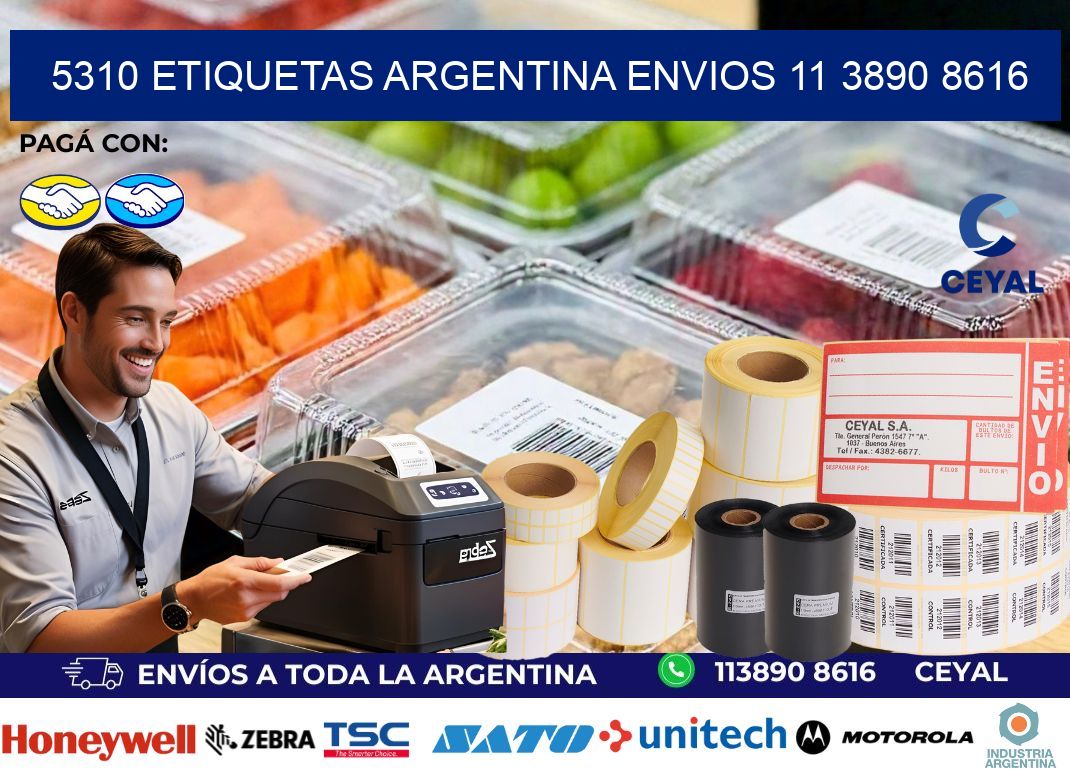5310 ETIQUETAS ARGENTINA ENVIOS 11 3890 8616
