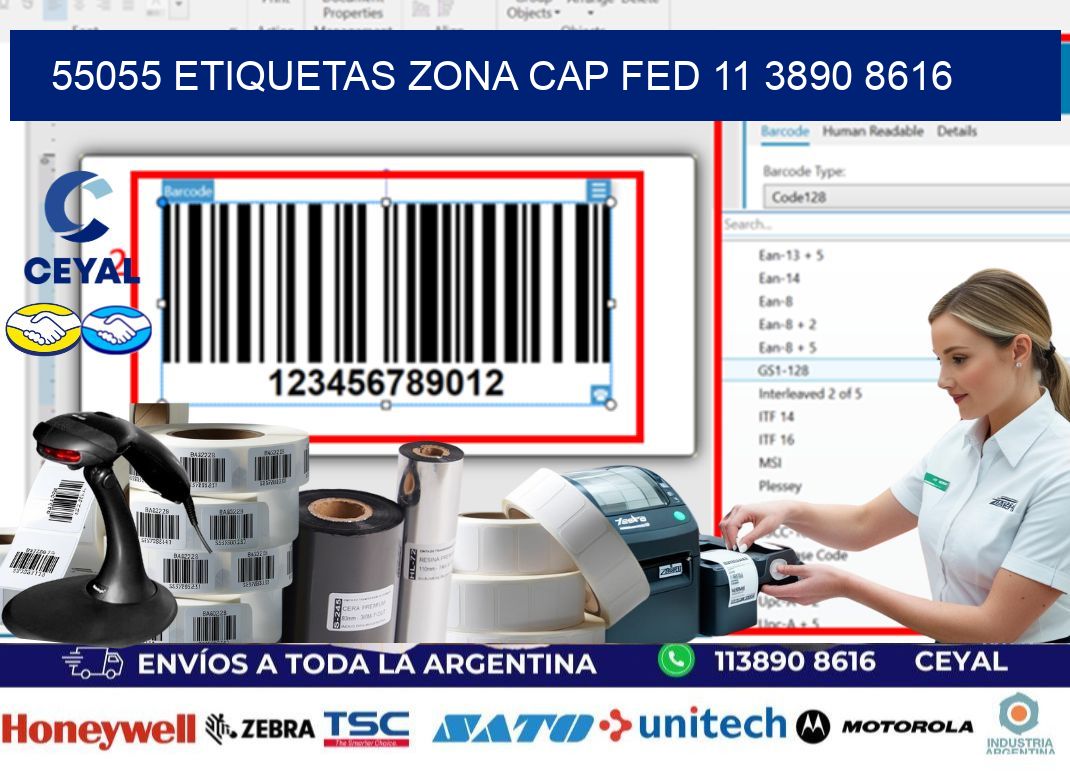 55055 ETIQUETAS ZONA CAP FED 11 3890 8616