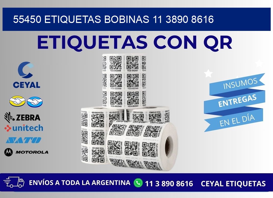 55450 ETIQUETAS BOBINAS 11 3890 8616
