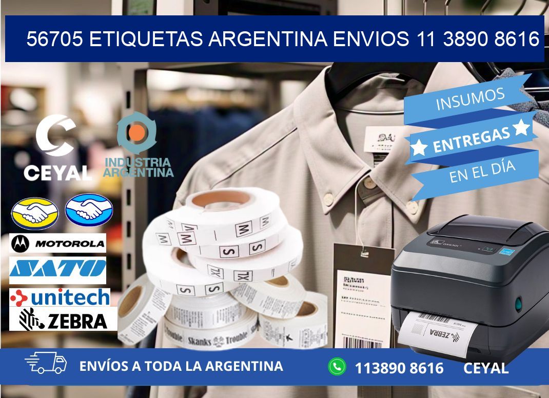 56705 ETIQUETAS ARGENTINA ENVIOS 11 3890 8616