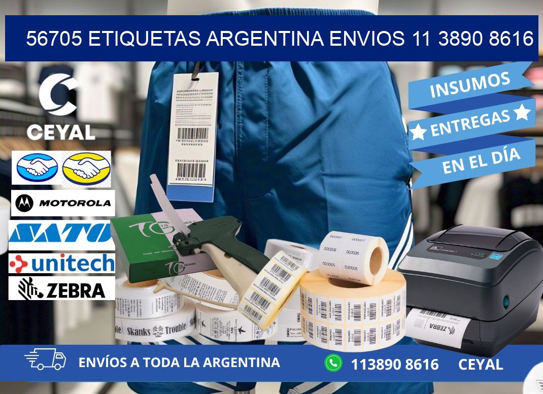 56705 ETIQUETAS ARGENTINA ENVIOS 11 3890 8616