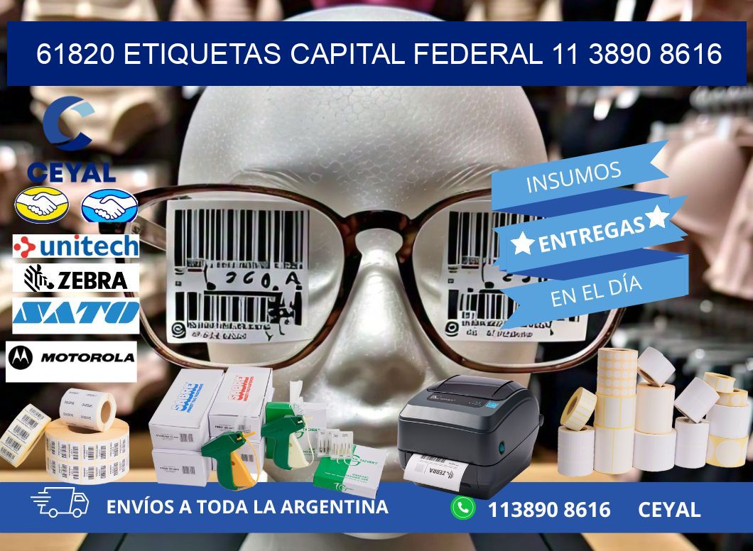 61820 ETIQUETAS CAPITAL FEDERAL 11 3890 8616