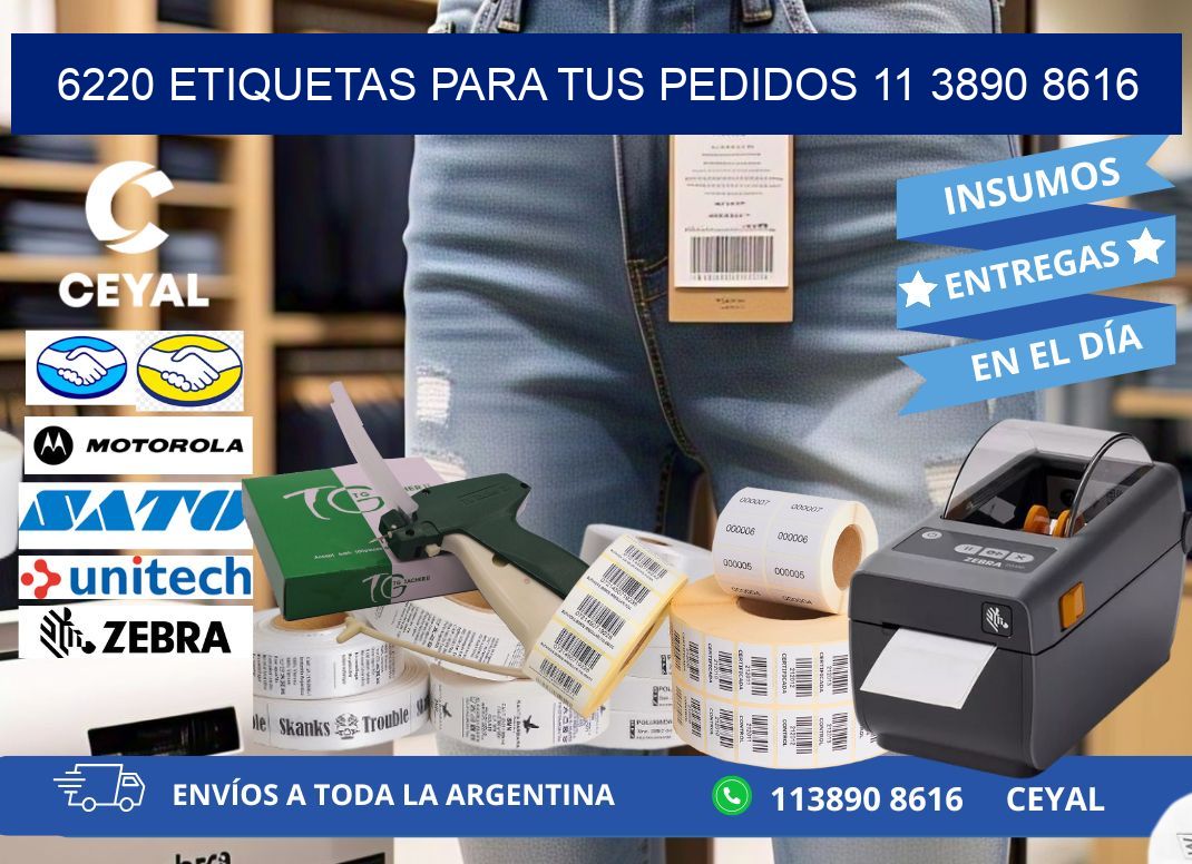 6220 ETIQUETAS PARA TUS PEDIDOS 11 3890 8616