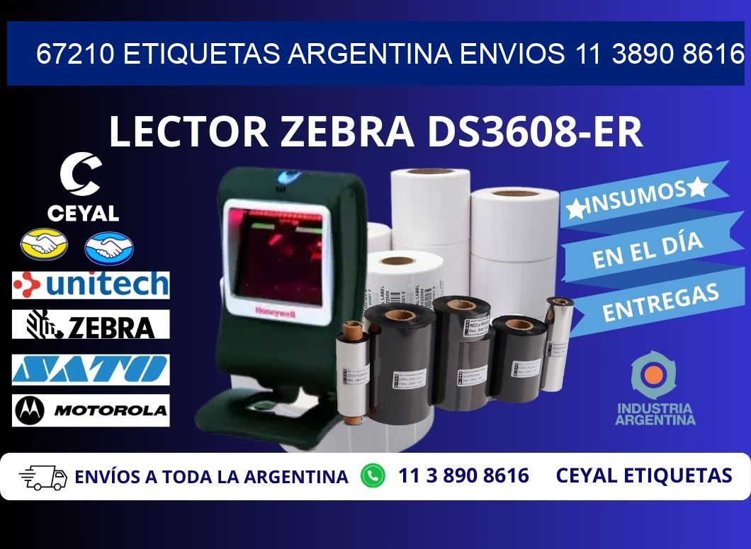 67210 ETIQUETAS ARGENTINA ENVIOS 11 3890 8616