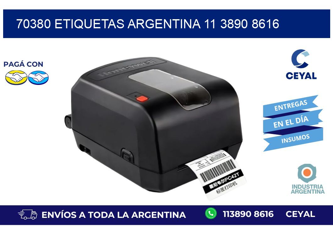 70380 ETIQUETAS ARGENTINA 11 3890 8616