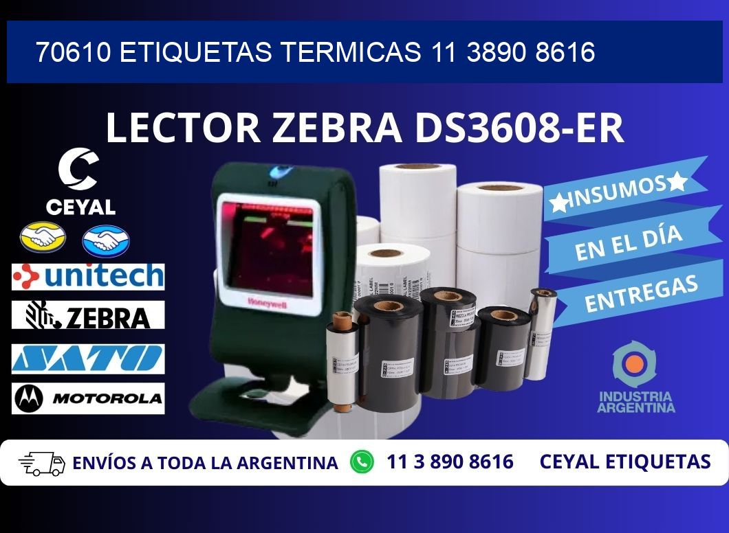 70610 ETIQUETAS TERMICAS 11 3890 8616