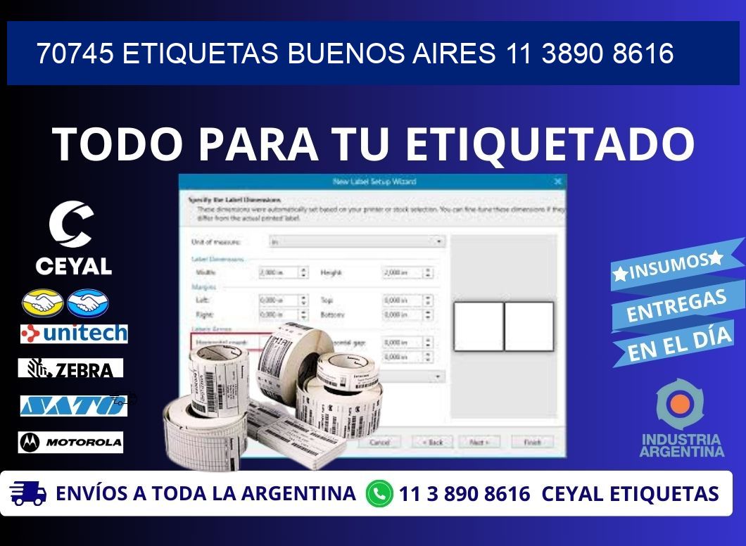 70745 ETIQUETAS BUENOS AIRES 11 3890 8616
