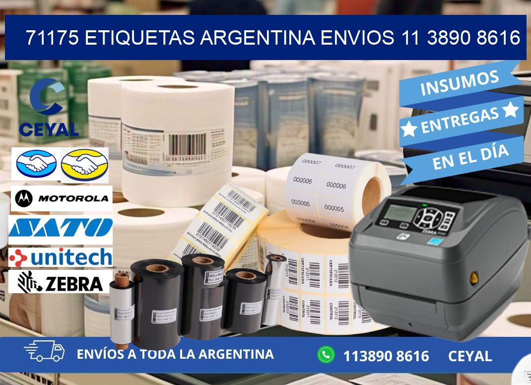 71175 ETIQUETAS ARGENTINA ENVIOS 11 3890 8616