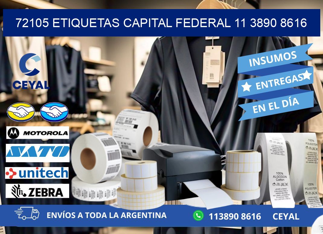 72105 ETIQUETAS CAPITAL FEDERAL 11 3890 8616