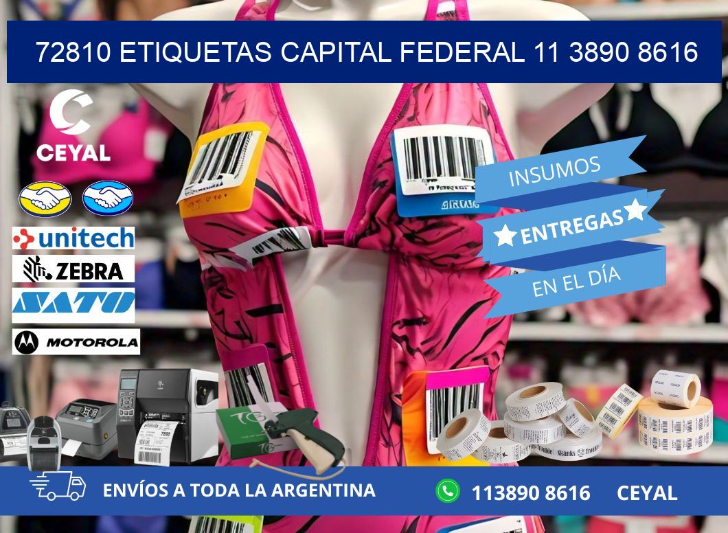 72810 ETIQUETAS CAPITAL FEDERAL 11 3890 8616