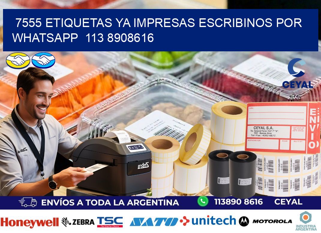 7555 ETIQUETAS YA IMPRESAS ESCRIBINOS POR WHATSAPP  113 8908616