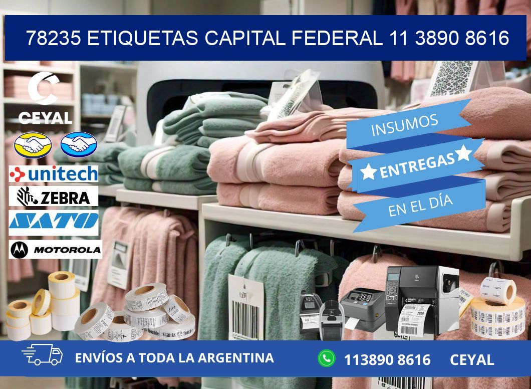 78235 ETIQUETAS CAPITAL FEDERAL 11 3890 8616