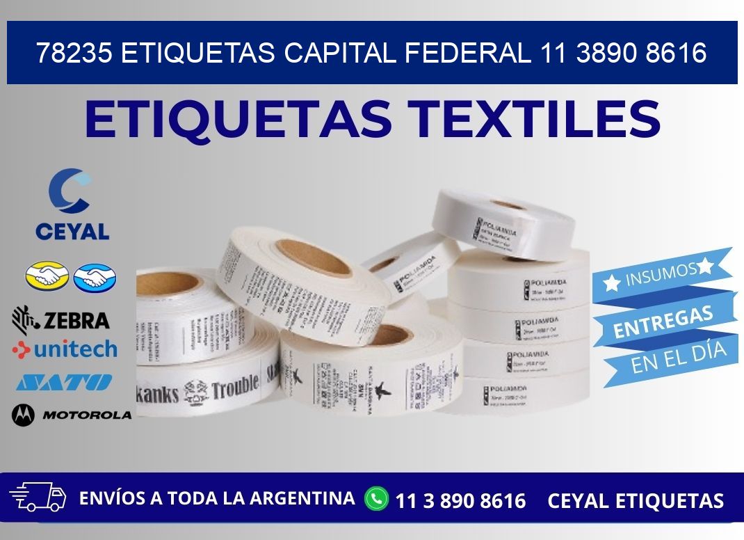 78235 ETIQUETAS CAPITAL FEDERAL 11 3890 8616