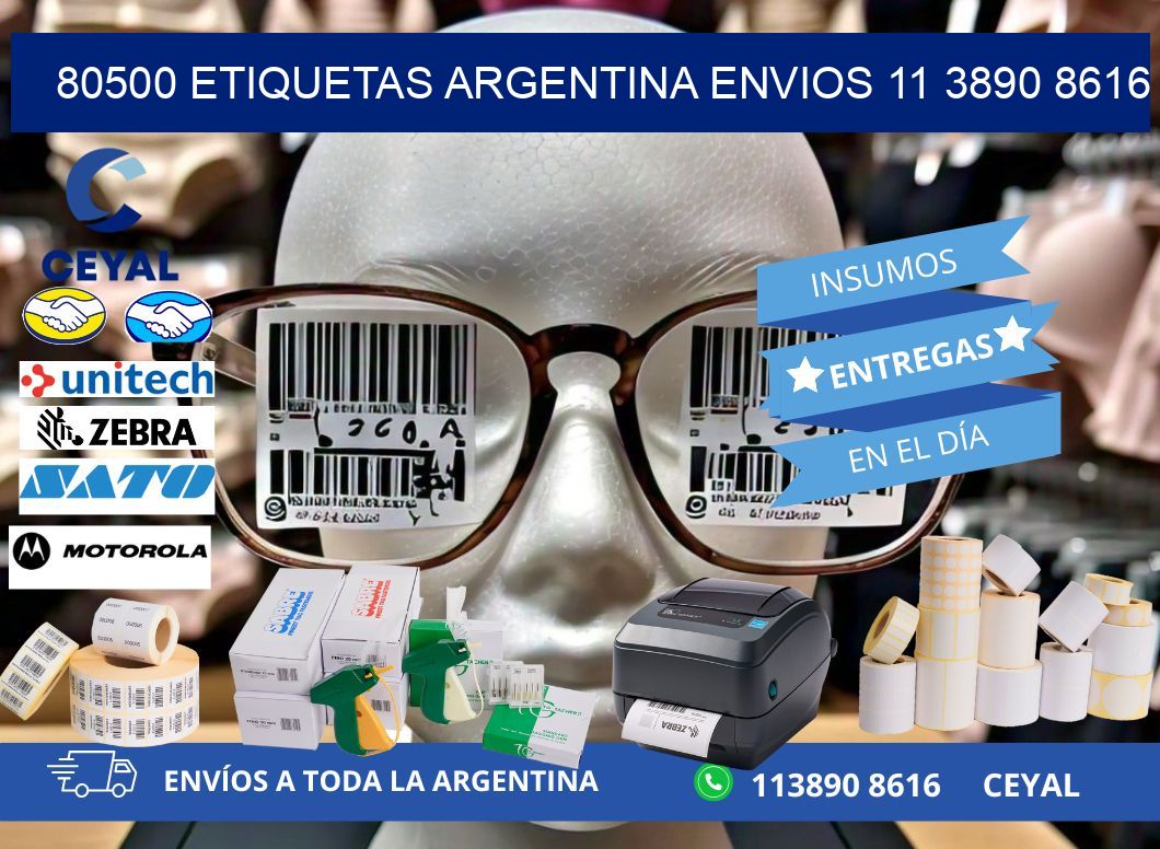 80500 ETIQUETAS ARGENTINA ENVIOS 11 3890 8616