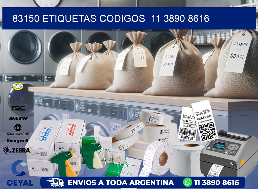 83150 ETIQUETAS CODIGOS  11 3890 8616