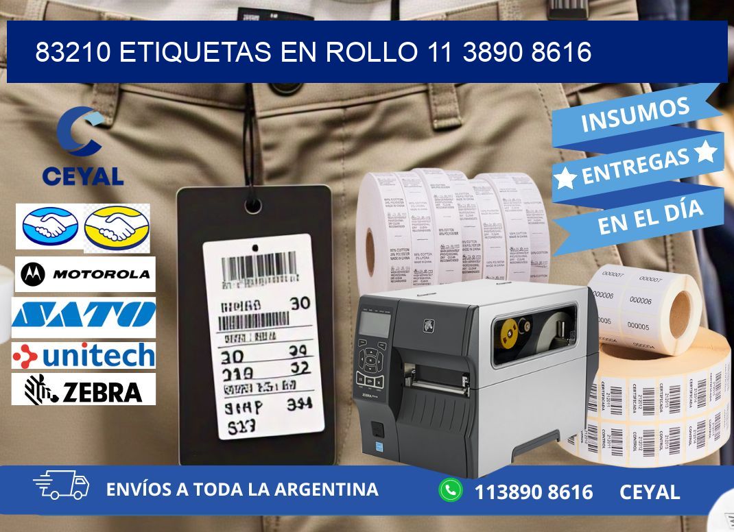 83210 ETIQUETAS EN ROLLO 11 3890 8616