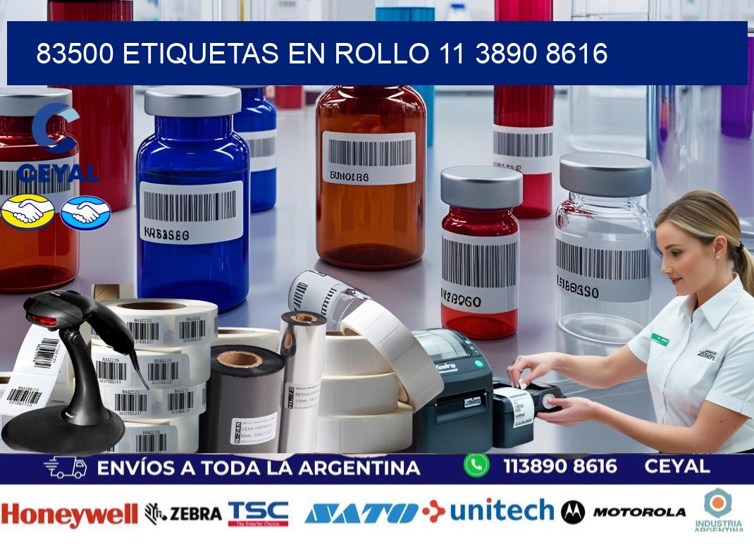 83500 ETIQUETAS EN ROLLO 11 3890 8616