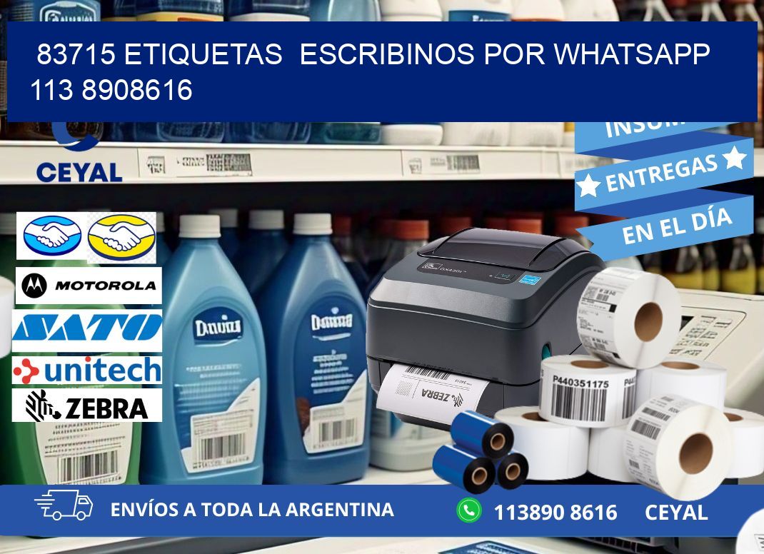 83715 ETIQUETAS  ESCRIBINOS POR WHATSAPP  113 8908616