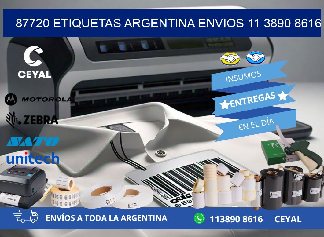 87720 ETIQUETAS ARGENTINA ENVIOS 11 3890 8616
