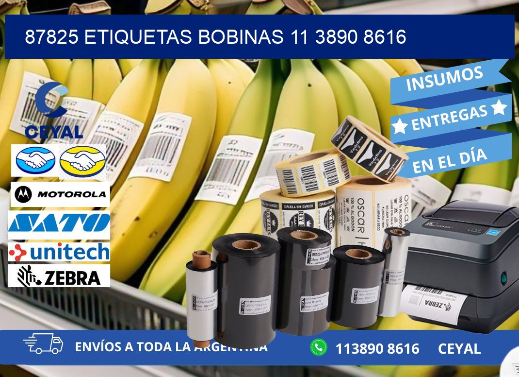 87825 ETIQUETAS BOBINAS 11 3890 8616