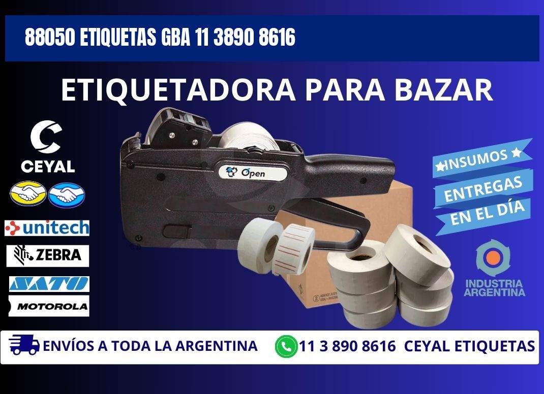 88050 ETIQUETAS GBA 11 3890 8616