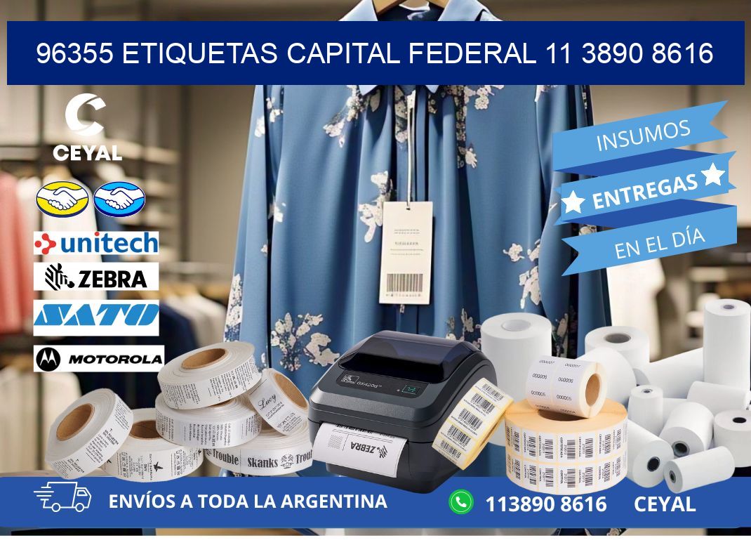 96355 ETIQUETAS CAPITAL FEDERAL 11 3890 8616