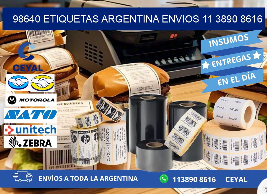98640 ETIQUETAS ARGENTINA ENVIOS 11 3890 8616