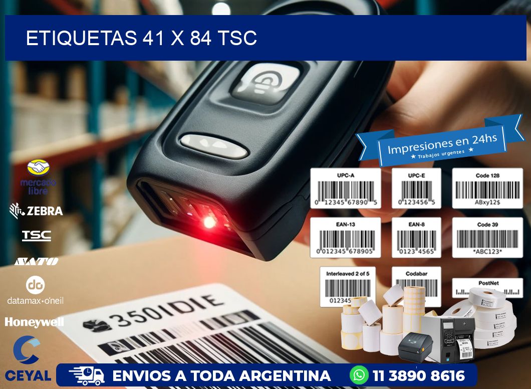 ETIQUETAS 41 x 84 TSC