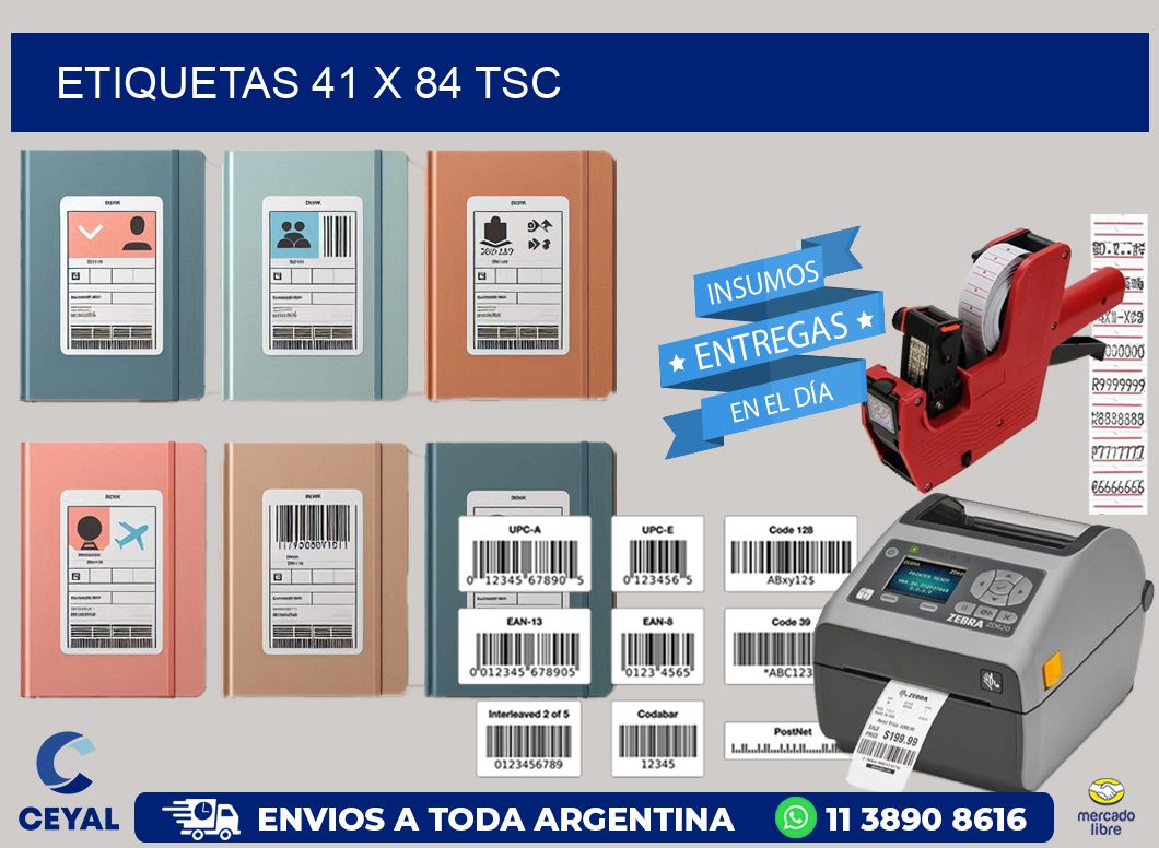 ETIQUETAS 41 x 84 TSC