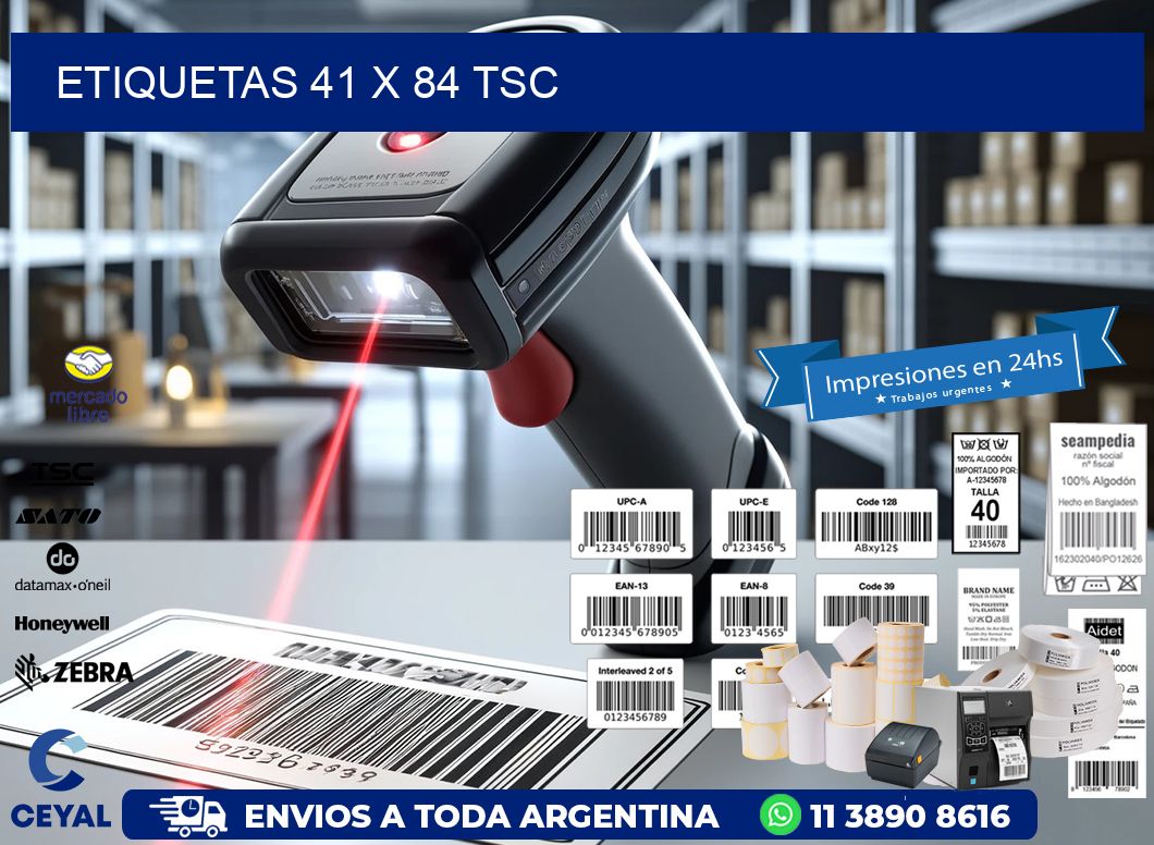 ETIQUETAS 41 x 84 TSC