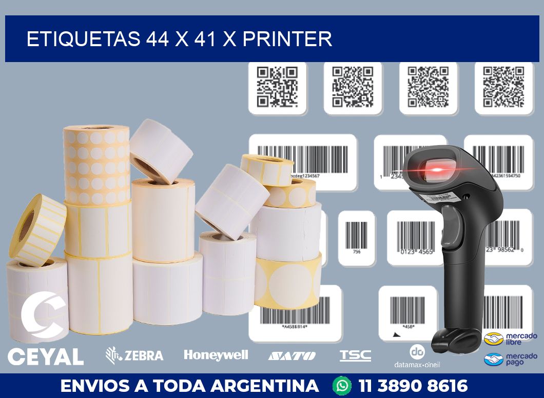 ETIQUETAS 44 x 41 X PRINTER