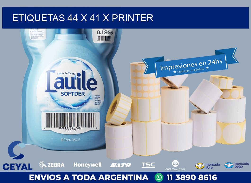 ETIQUETAS 44 x 41 X PRINTER