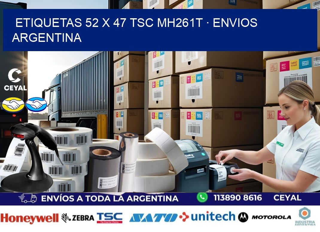 ETIQUETAS 52 x 47 TSC MH261T · ENVIOS ARGENTINA
