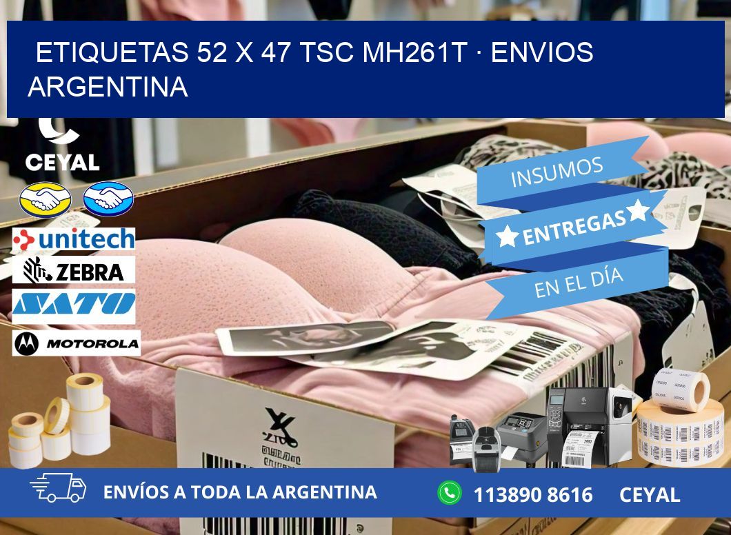 ETIQUETAS 52 x 47 TSC MH261T · ENVIOS ARGENTINA