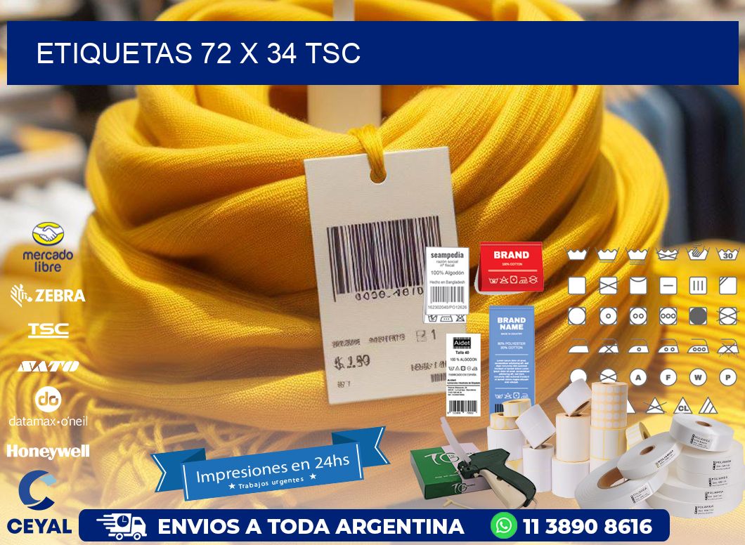 ETIQUETAS 72 x 34 TSC