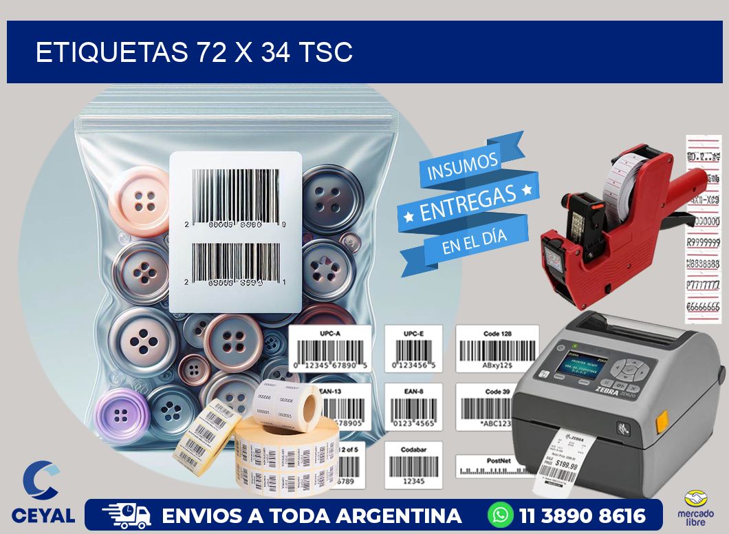 ETIQUETAS 72 x 34 TSC