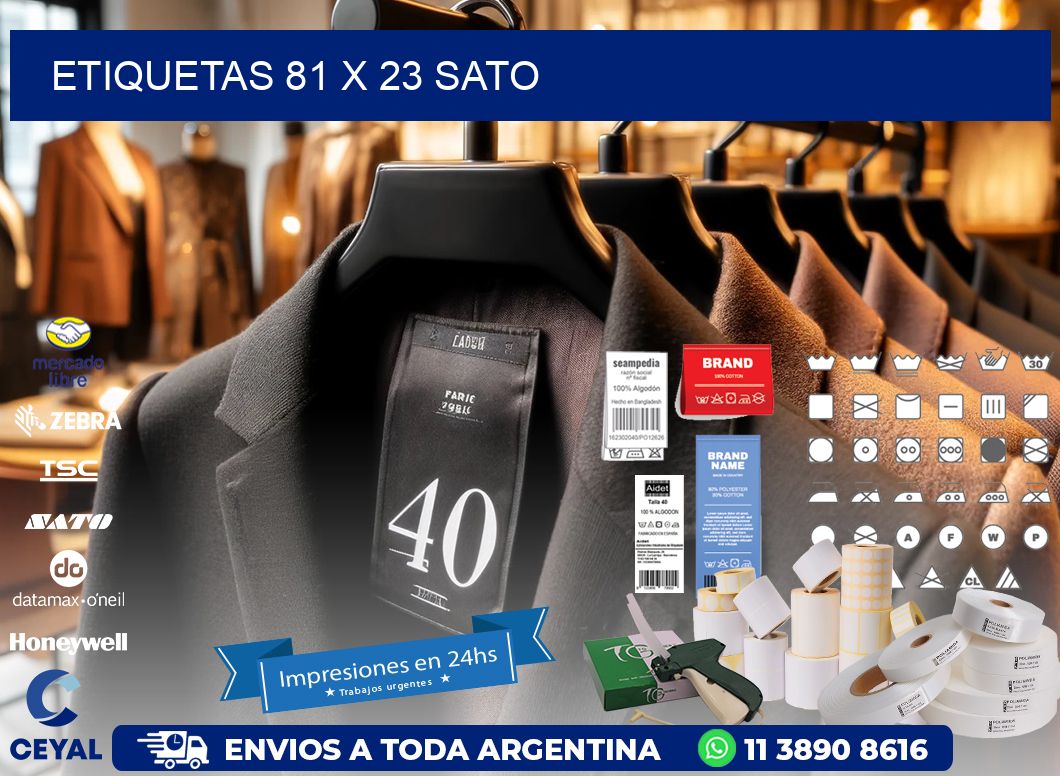 ETIQUETAS 81 x 23 SATO